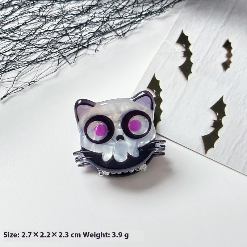 Pumpkin/Ghost Halloween Theme Hair Claw Clip Holiday Party Headwear Hair Claws For Hair Diy Accessory Hair Styling