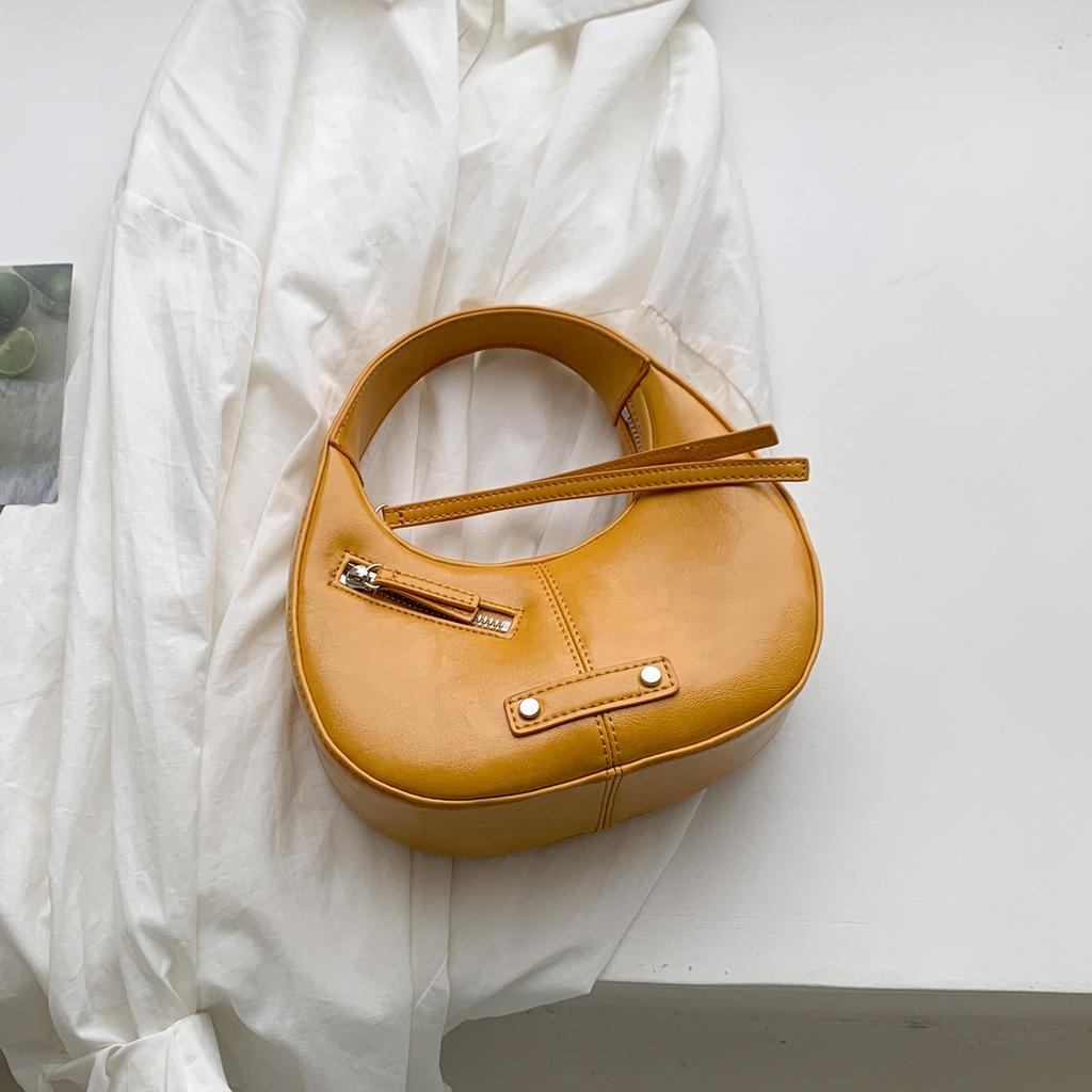 Handtasche, Kleine Handtasche, Nische, Hochwertig, Stilvoll, für den täglichen Weg zur Arbeit, Halbmondförmige Tasche