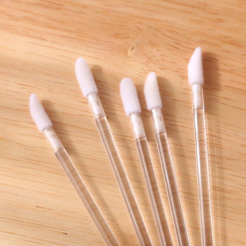 Brush Portable Mouth red lip Solid lip brush Beauty tools Disposable 100 pieces of Lip gloss lipstick Single makeup brush