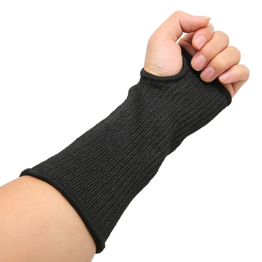 Cut Resistant Protective Sleeve Level 5 Safety HPPE Cut Resistant Arm Sleeve with Thumb Hole for Garden Kitchen