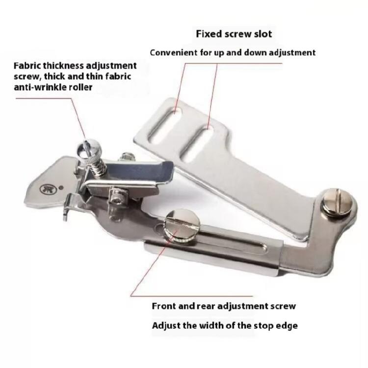 Presser Foot Attachment Industrial Strength Adjustable Stitching Guide Foot for Smooth Hemming and Seam Consistency