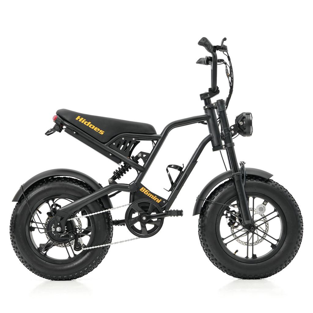 Hidoes HD-B6 Mini E-Bike con Gomme Grasse Motore 500W Batteria 48V10.4Ah Ruote Grasse Larghe da 16 Pollici Mini E-Bike Tutti i Terreni Uso Quotidiano All'Aperto