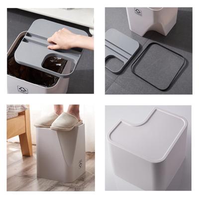 Kitchen Trash Bin Sorting Waste Recycling Storage Cooking Wet Dry Garbage Can