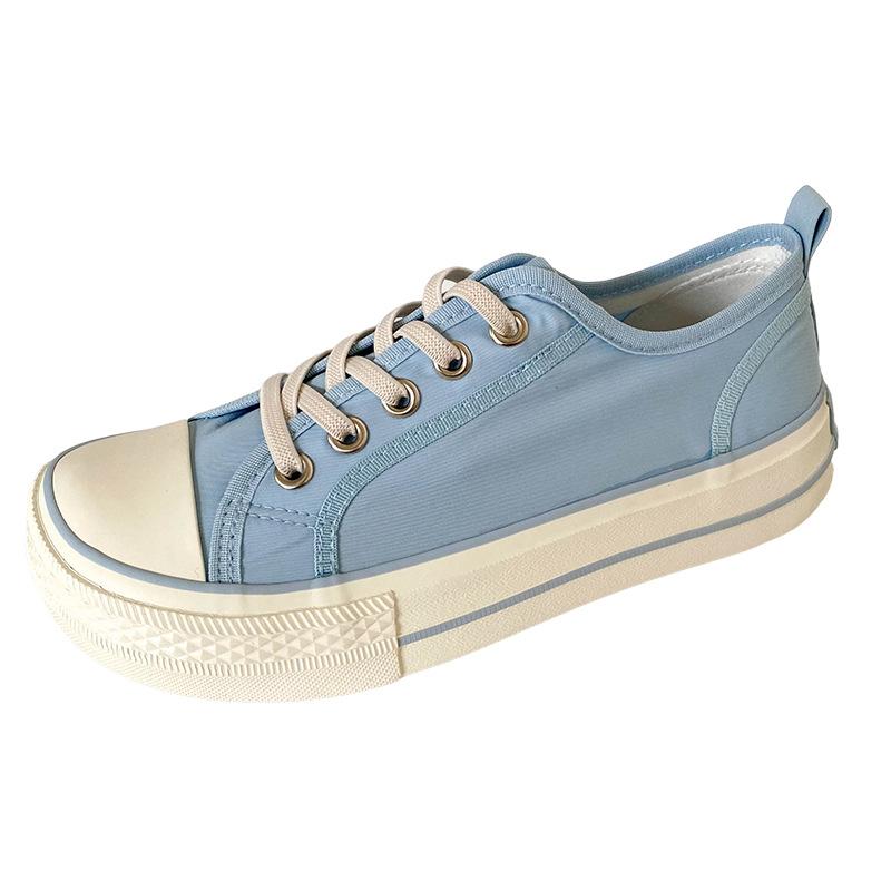 

GD37 latex insole/mango head platform canvas shoes women s shoes summer breathable 2024 new dopamine board shoes 40 світло-синій колір