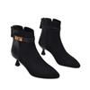 Pointed-toe Ankle Boots, New High Heels, Slim Fashion Boots with Fleece Comfort Women's Shoes