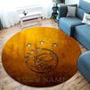 AFC Ajax Custom Name Round Area Rug,Carpet Rug for Living Room Bedroom Sofa Playroom Decor,Non-slip Floor Mat
