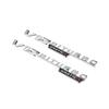 2pcs V12 BITURBO 4MATIC Logo Letters Sticker For C E S G Class SL ML W221 W205 W210 W211 W212 Fender Badge Decal