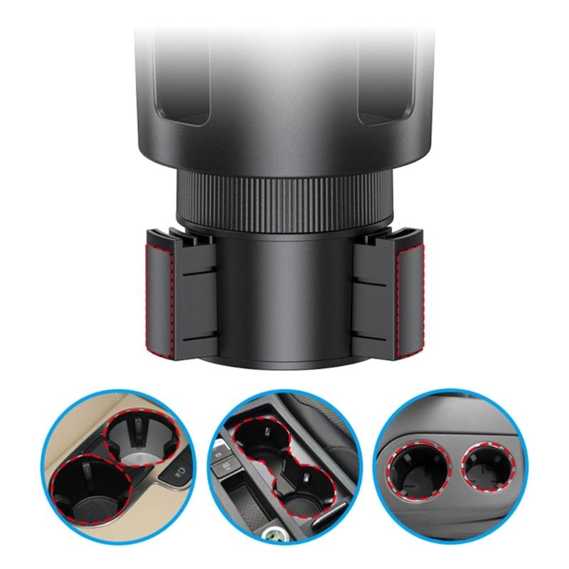 Multifunctional Car Cup & Mobile Holder Secure Not Slip Designings Car Cup & Phone Stand ABS for Convenient Travel Use