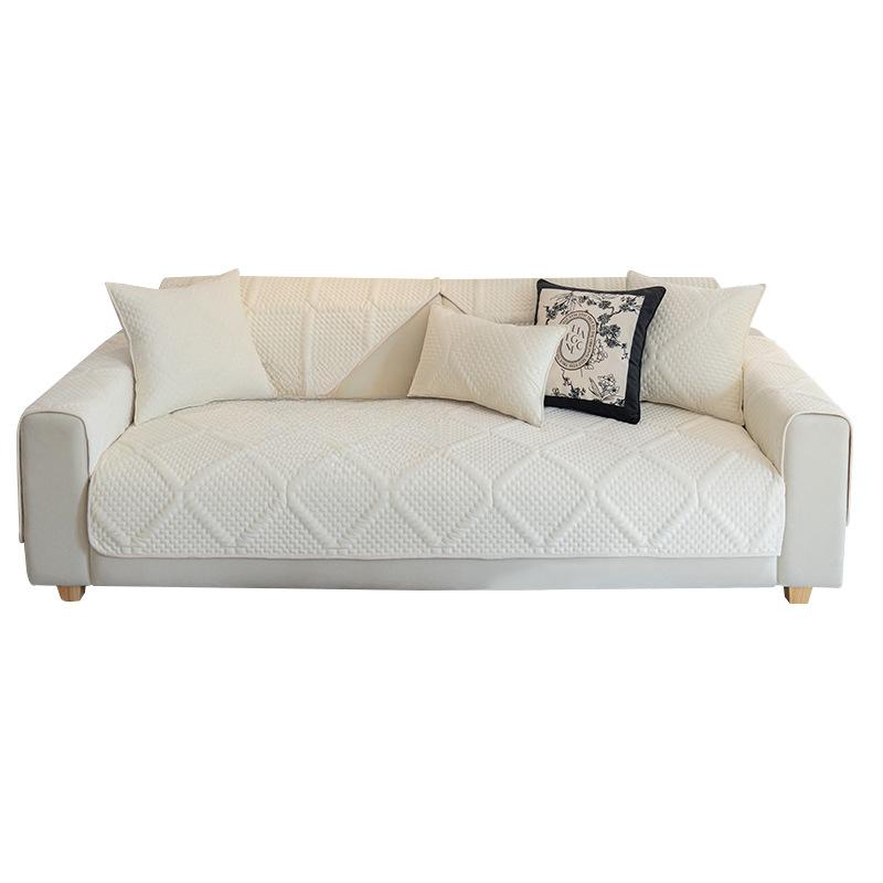 Nordic Solid Color Sofa Cushion Four Seasons Universal Sofa Cushion Simple Crystal Velvet Non-Slip Sofa Cover Cover Towel