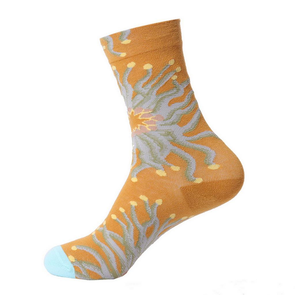 Hot Selling Colorful Funny Novelty Socks Men Women's Art Painting Printing Crew Socks Autumn and Winter Cotton Sports Socks