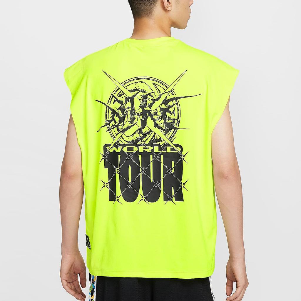 Nike Dri Fit Tank Tops Men's Green Crew Neck Moderate Other HV1889-702