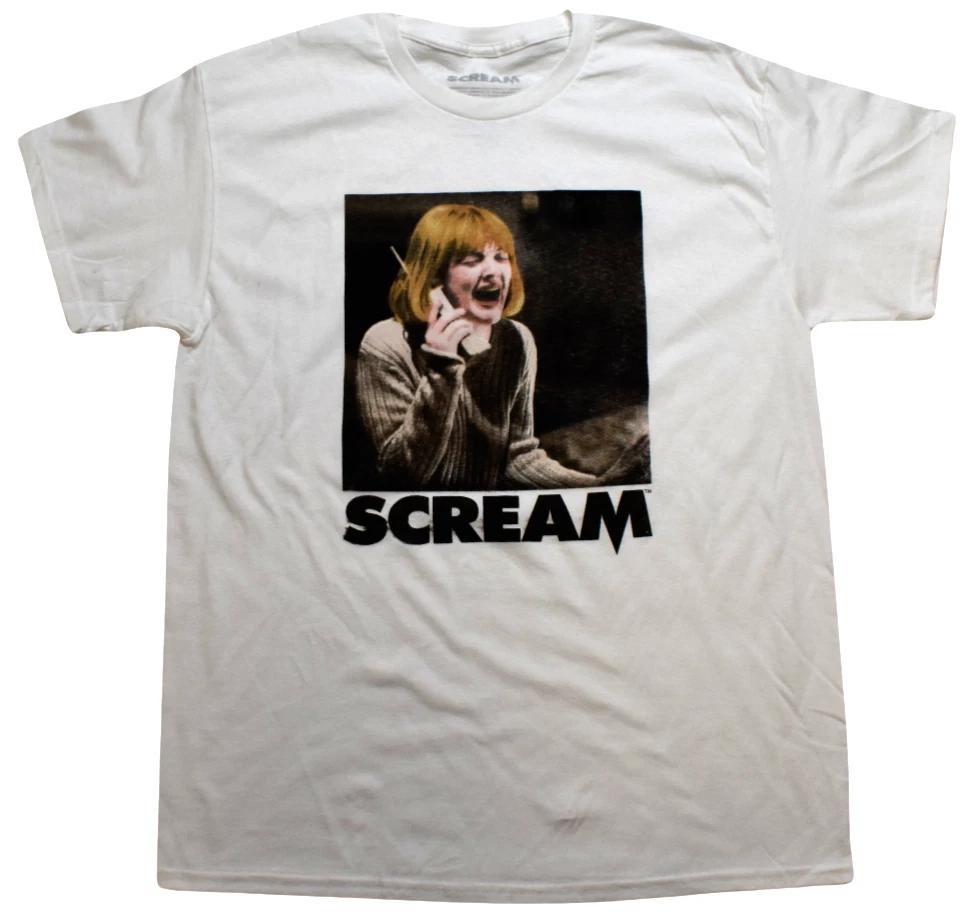 

Goodie Two Sleeves Мужская Белая Футболка с Графикой Постер Ужасов Scream Новая L, XL S