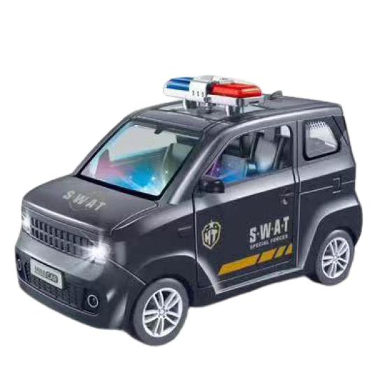 

Дитячий інерційний автомобіль Іграшка зі світлодіодним світлом Музика Двері, що відкриваються Капот Багажник Дитяча модель автомобіля Розвиваюча вантажівка Іграшка Малюки Хлопчики Дівчата Подарунок чорний