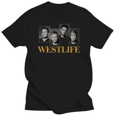 Westlife Pop Vocal Group - The Twenty Tour Classic T-shirt Tee  Boyzone - Men's Summer Cotton Graphic Tee