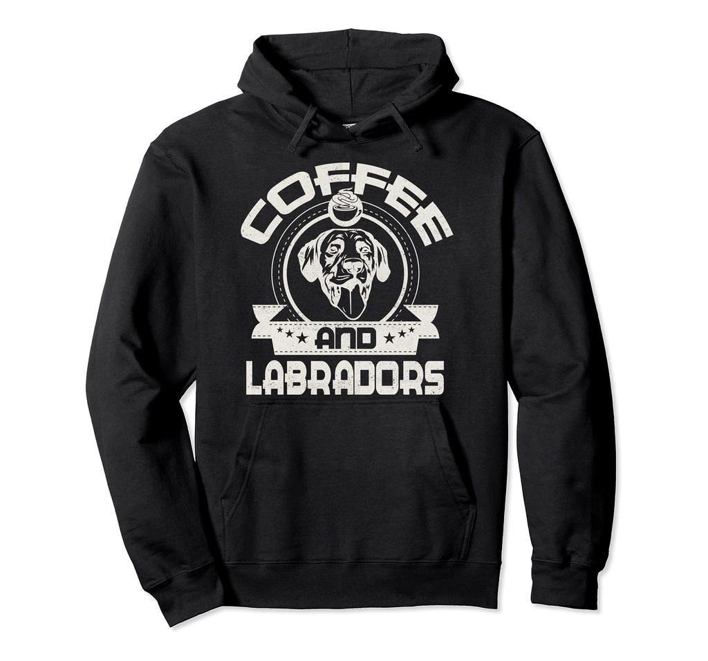 Coffee and Labrador Coffee Drinking Pet Dog Owner Lover Hoodie