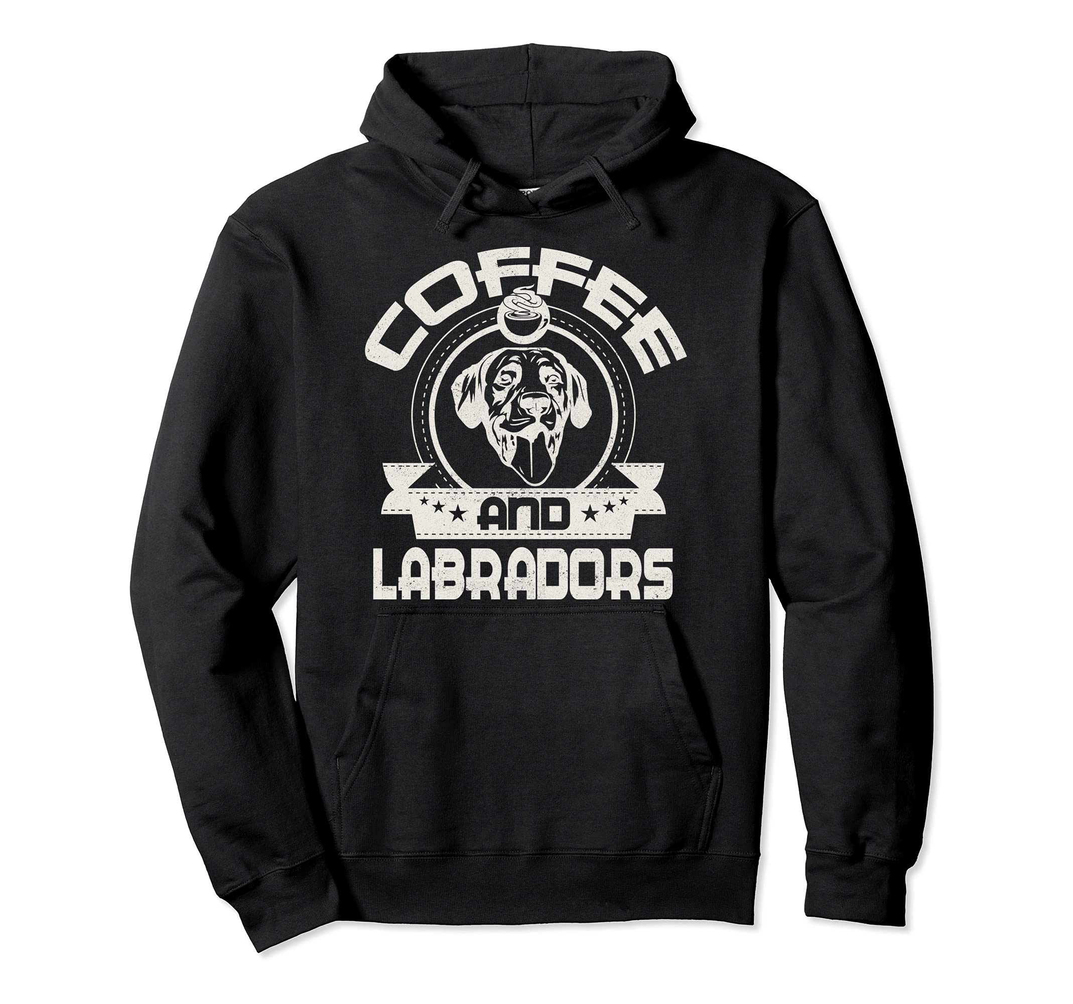 

Coffee and Labrador Coffee Drinking Pet Dog Owner Lover Hoodie