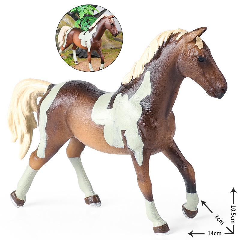 Cross-border Prairie Horse Desktop Ornament: Black & White North American Feral Horse Model