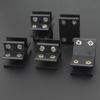 L/T/Cross Type Glass Fixing Clip Wood/Glass Bracket Connectors Aluminum Alloy Fixed Glass Clamp Furniture Hardware