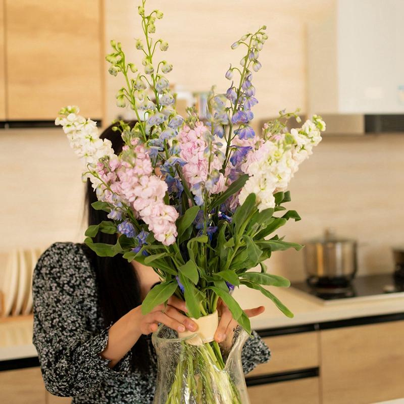 Spiral Ikebana Stem Holder Bouquet Flower Arranger Tool for Vases DIY Floral Flowers Stem Holder Plastic Flowers Vases Ikebana