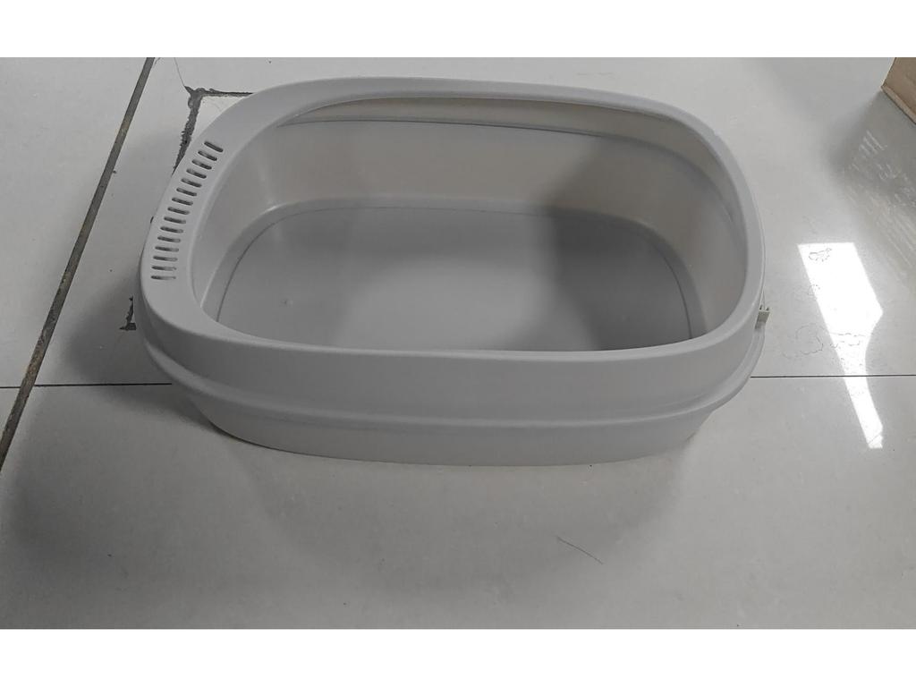 Compact Semi-Enclosed Cat Litter Box with Odor Proof Design