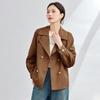 TERRE BLEUE Women's Stylish Loose Trench Coat