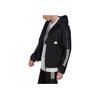 Adidas Gestreifter Print Logo Zip Hoodie Jacke Herren Oberbekleidung Schwarz HG2062