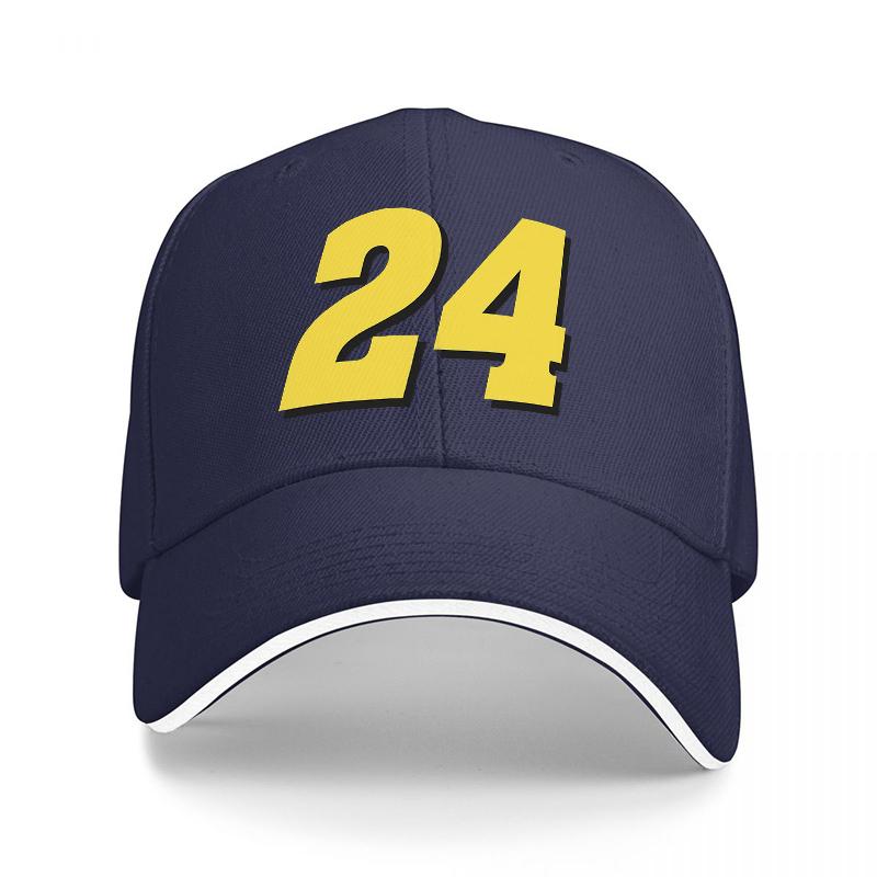 Number Baseball Cap Black with Yellow Print Adjustable Snapback Hat for Unisex and Women Casual Streetwear Fashion Accessory