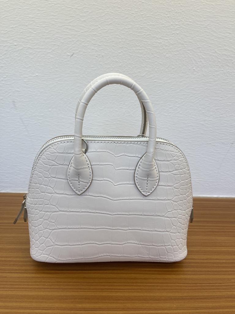Spring new women's bag cowhide alligator pattern leather mini mini shell bag messenger bag portable women's bag