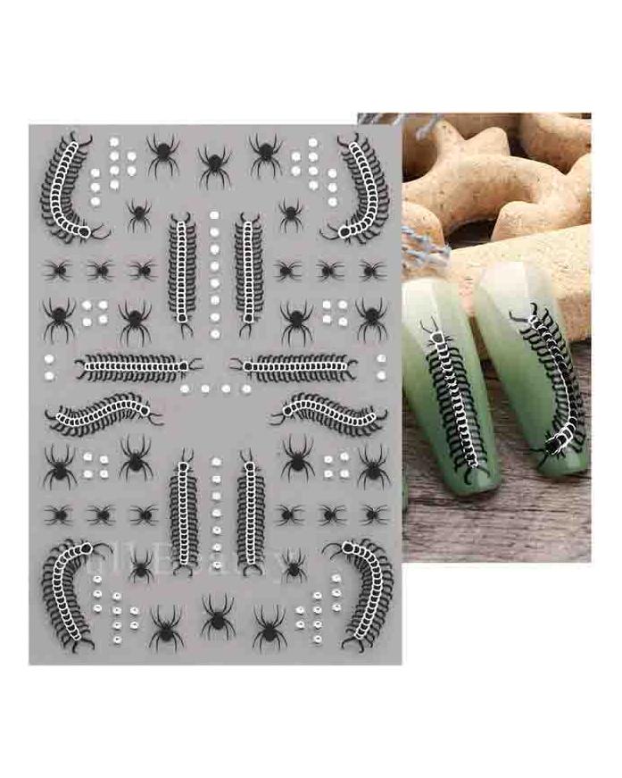 Laser Nail Stickers Butterfly Heart Star Design Adhesive Slider Decals Nail Art Stickers Manicure Decorations