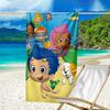 Asciugamano da Spiaggia Ultra Morbido a Tema Bubble Guppies, Ideale per Piscina - Campeggio, Immersioni - Essenziale Perfetto da Viaggio, Asciugamano da Spiaggia Vivace.