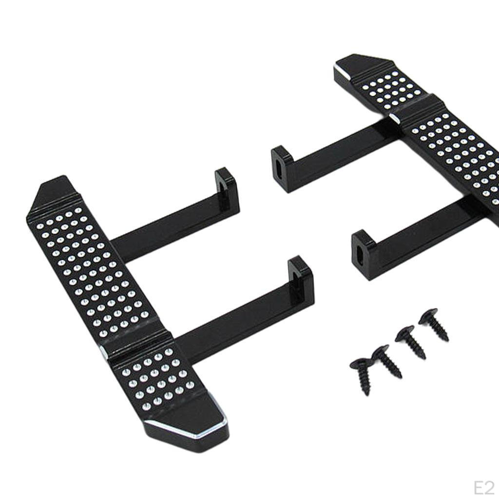2Pcs RC Car Footboard,1/12 Body Shell Upgrade Accessories Replaces Plate Aluminum Side Step Board