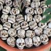 20 Pieces Skull Sculpture Resin Skull Small Resin Prank Toys for Miniature Landscaping Plant Pot Halloween Easter Festival