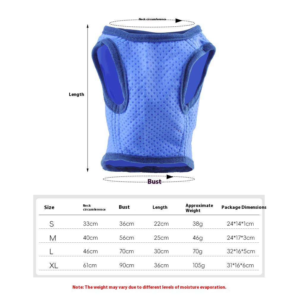 Summer Cooling Ice Pad Dog Collar Anti-Heat Adjustable Pet Necklace Refreshing Dog Accessories Pet Supplies