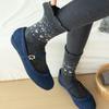 Fall/Winter Wool Socks - Fel Island Elk Warm Mid-Calf Socks - Bowknot Heart Retro Style Thick Socks - Children's