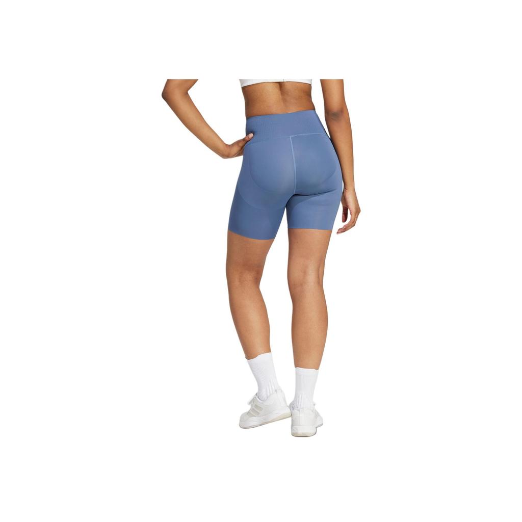 Adidas Optime Power Soft And Comfortable Versatile Sports Shorts Women Shorts Ink-Blue JN3230