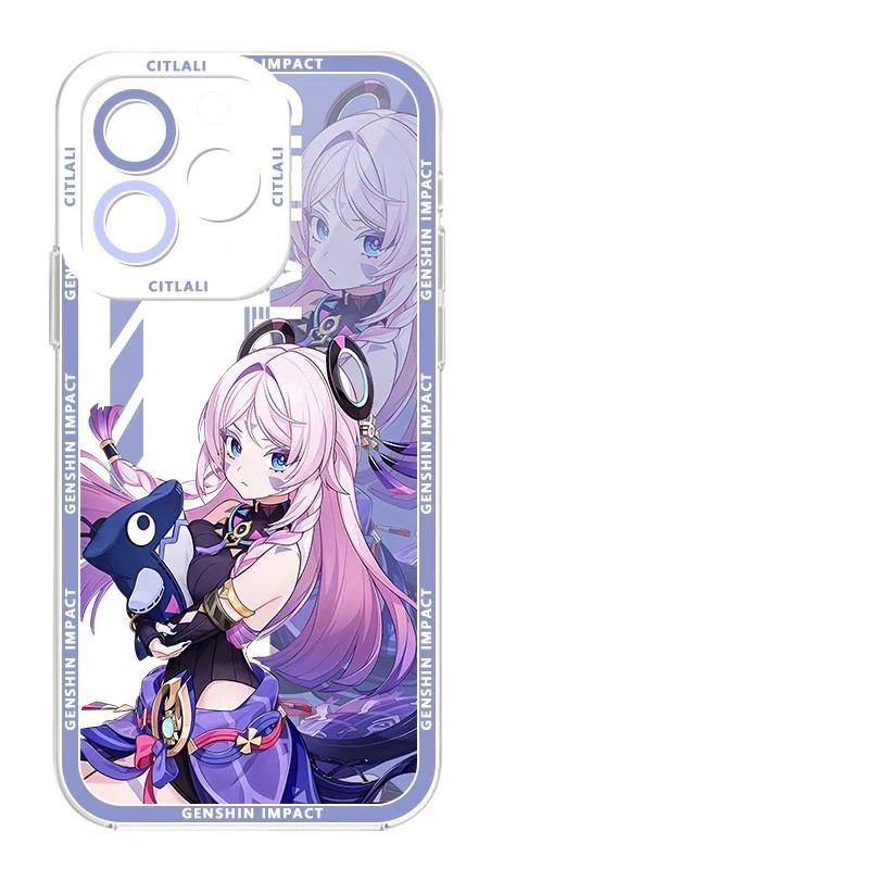 

Чохол для телефону Genshin Impact Citlali для iPhone 11 12 13 14 15 16 Pro Max 16 15 14 Plus XR XS Max 12 13 Mini 16e Прозорий ТПУ Чохол For iPhone 16E