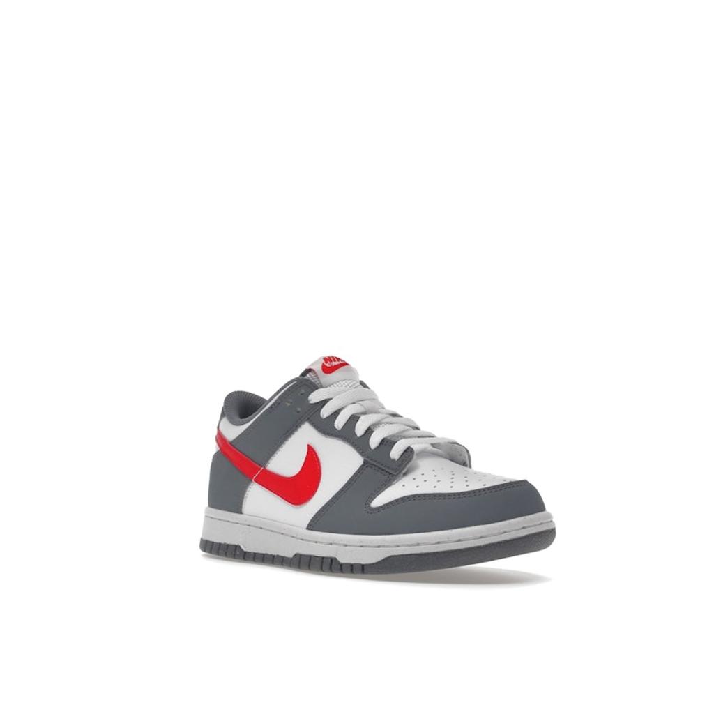 Nike Dunk Low Next Nature GS Smoke Grey Light Crimson Kids Sneakers White FB8038-001
