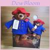 Pelúcia Macia do Urso Paddington Com Chaveiro Comemorativo da Rainha Elizabeth II