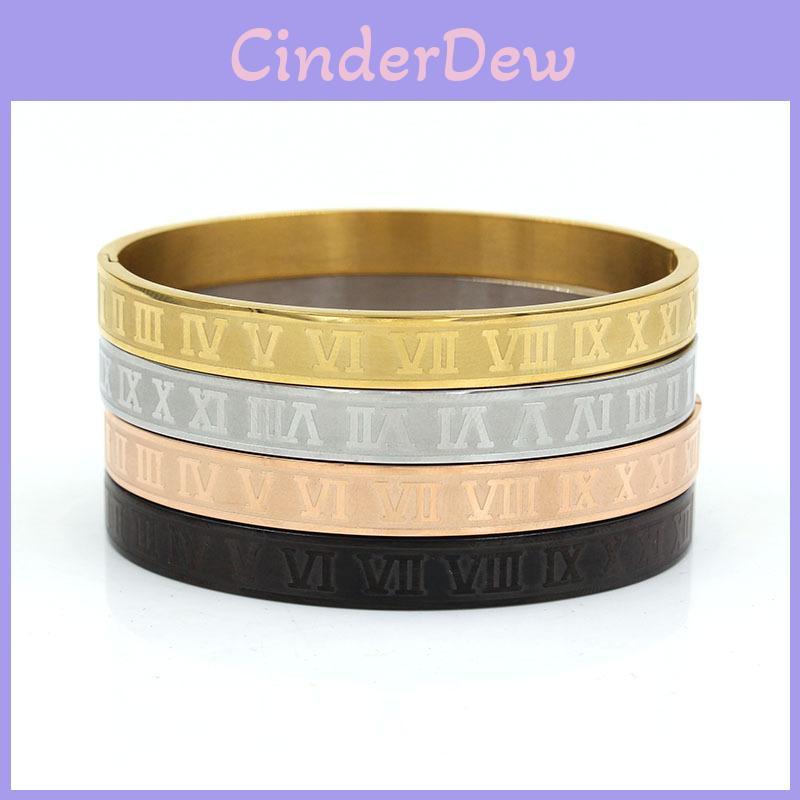 Geometric Stainless Steel Letter Bracelets For Men And Women Trendy Punk Accessories
