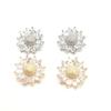 5pcs Luxurious Sunflower Cubic Zircon Buttons for Shirt Decorative CZ Sewing Buttons for Cashmere Knit Cardigan