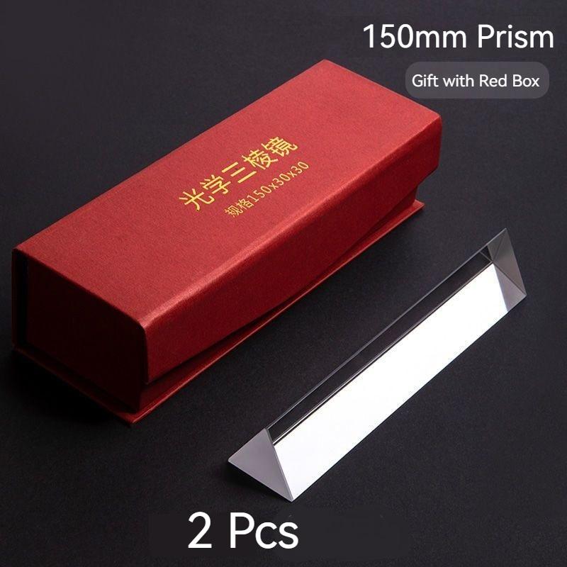 Borence Triprism Optical Glass Photography Props Rainbow Equipment Prism Length Size Seven Color Mitsubishi Mirror Teaching Tool