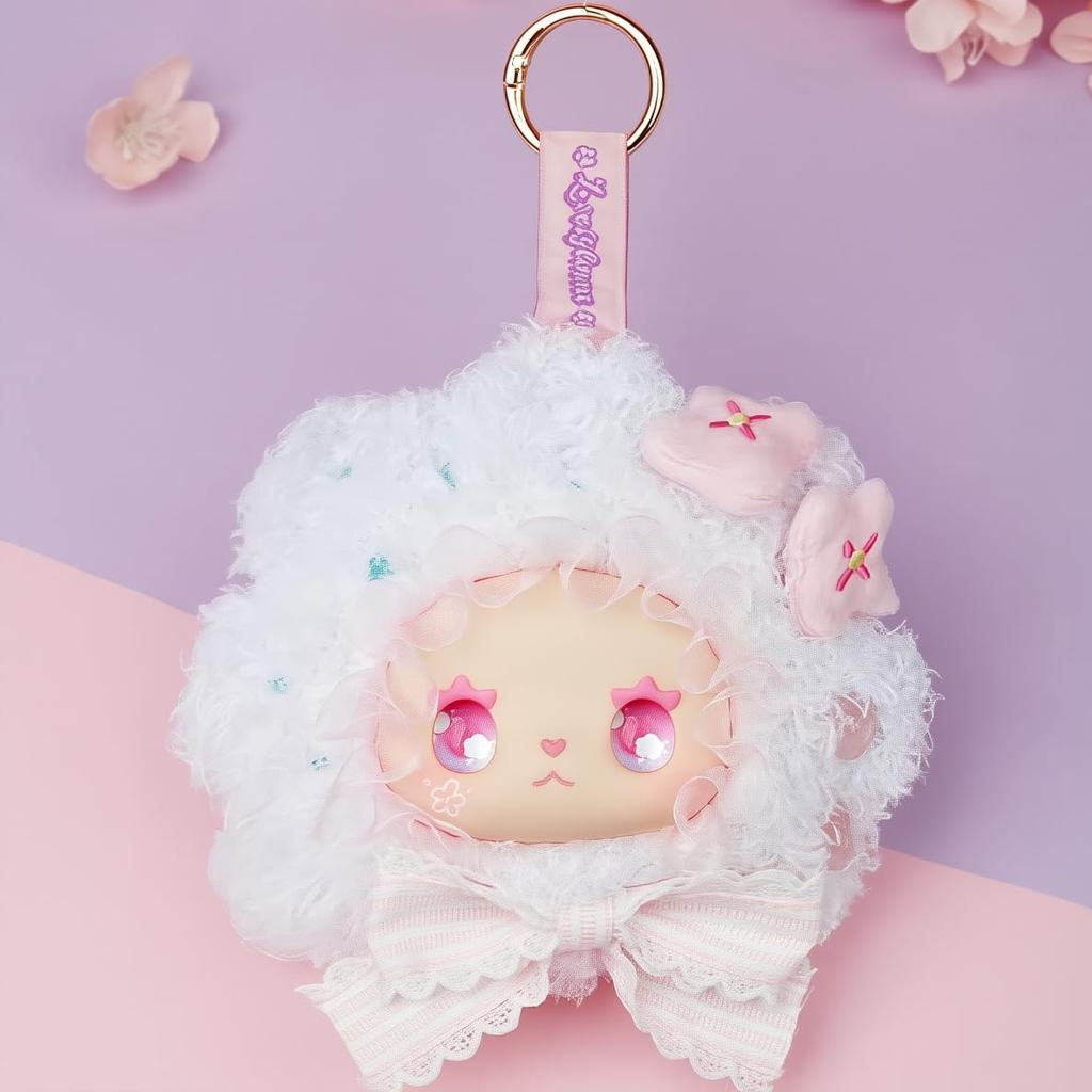 LOVELY EMMA Saisai Hanarei Series Mascot Plush Toy Blind Box Lovebu Plush Toy Lovebu Doll Glass Face Fluffy Wavy Lace Colorful Colors Ribbon 8 Types 2