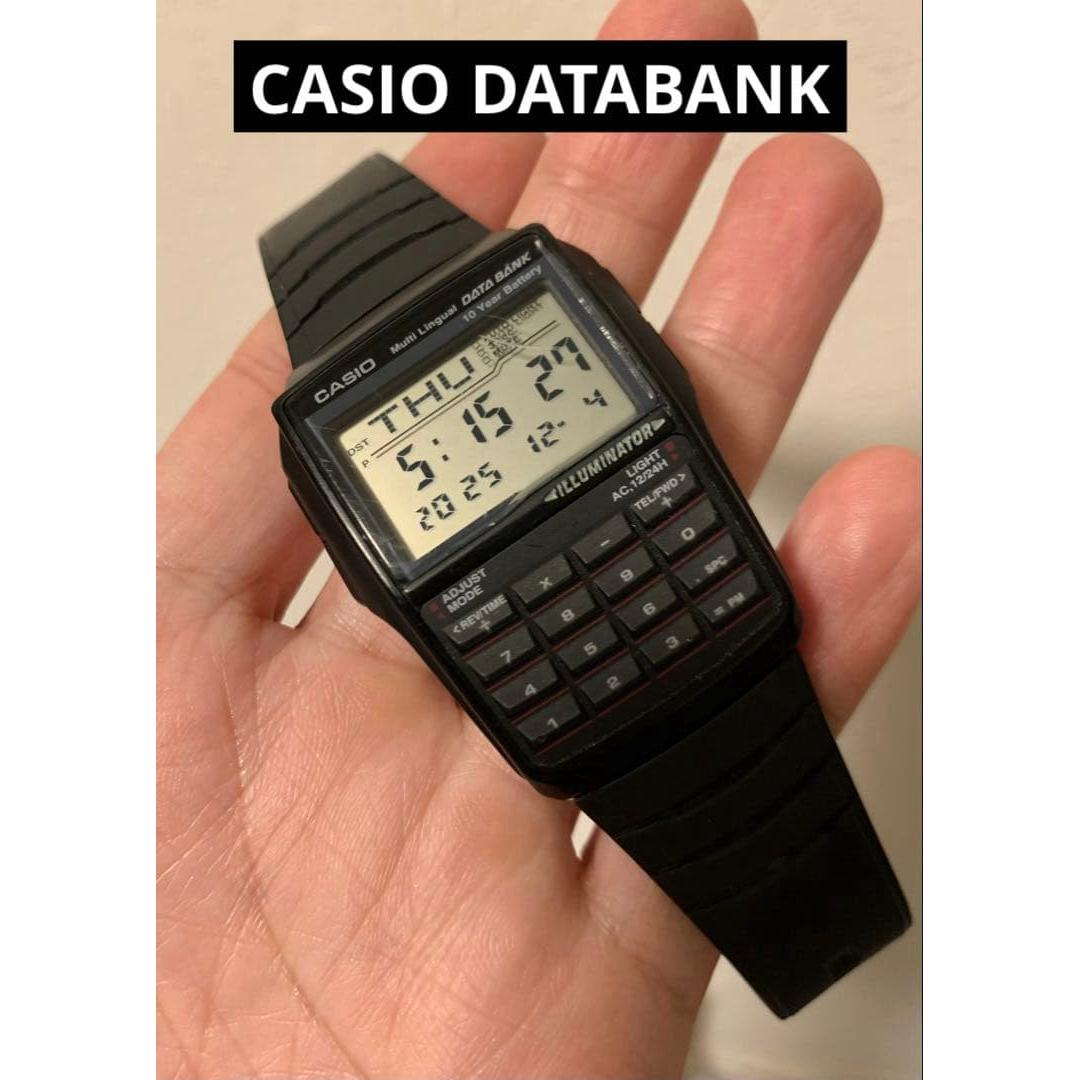 Used (Final price reduction) Casio CASIO DATABANK Chipkashi wristwatch
