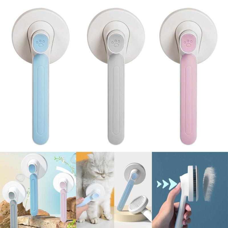 Pet Cat Brush Dogs Comb Self Cleaning Massage Brush for Dogs Hair Removes Tangles Pet Hair Massages Comb Accessories
