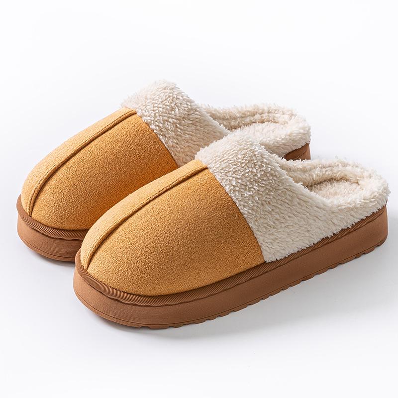 Damen-Baumwollschuhe, gestapelte und verdickte äußere Hausschuhe, Herbst- und Winter-Baumwollschuhe, Innen-Haushalt-Baumwollschuhe zum Warmhalten