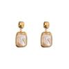Pearl Earrings Set Butterfly Dangle Earrings for Women Metal Hollow Gold Plated Earring Cartoon Jewelry