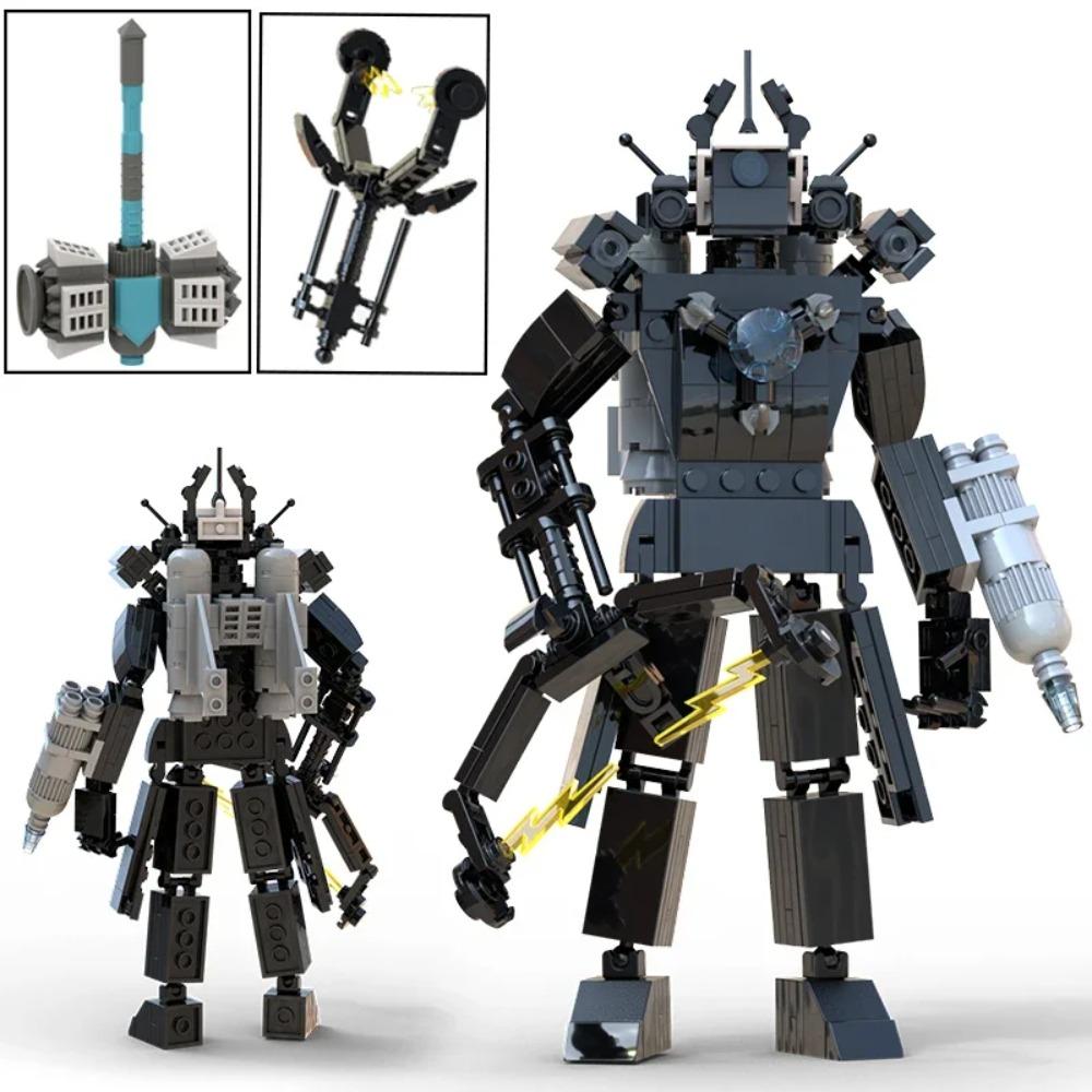 MOC Skibidi Toilet Building Blocks Set Titan Speakerman Cameraman Tvman Bricks DIY Model Toys For Kid New Year Birthday Gifts