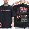 Anime Chainsaw Man Hayakawa Aki Fox Devil T-shirt Men's Women Clothing Cotton Oversized Short Sleeve T Shirt Tops Streetwear