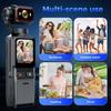 NEW 4K Touch Screen Portable MINI Vlog Camera Pocket Sports Camera with Gimbal Handheld Stabilizer Body Camera Video Recording