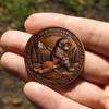 Emotional Support Coin Inspirational Monkey Challenge Pocket Coin Double?Sided Collectible Token for Friends Family Motivation Keepsake